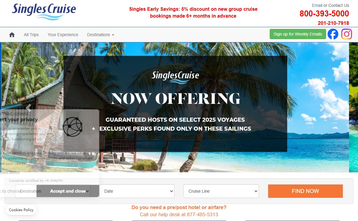 SinglesCruise - Travel Single, Never Alone.