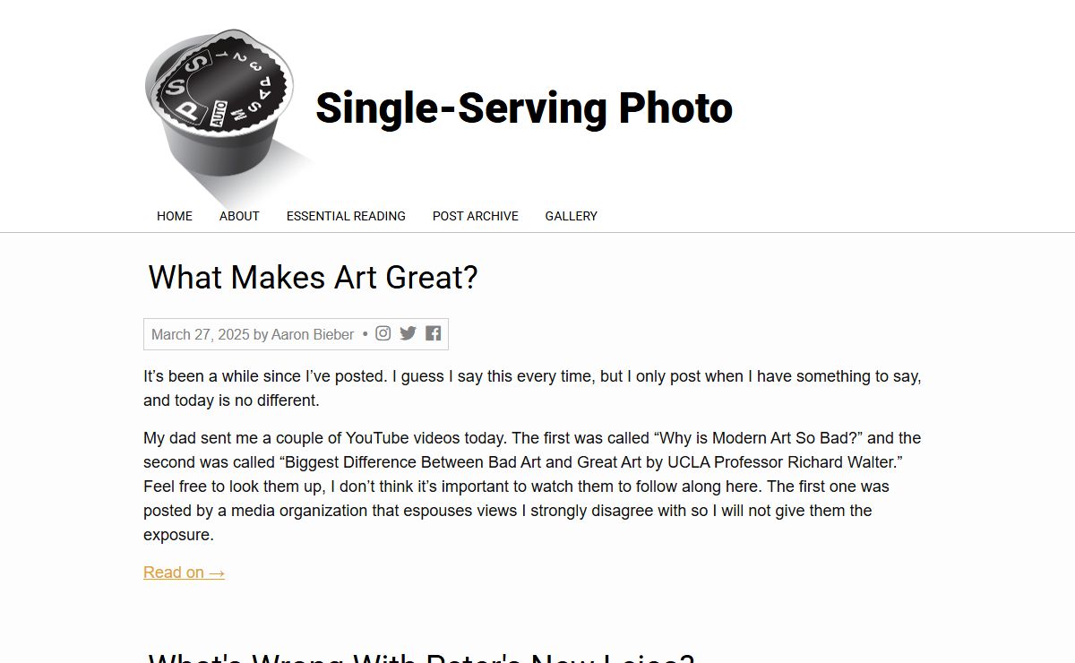 Single-Serving Photo