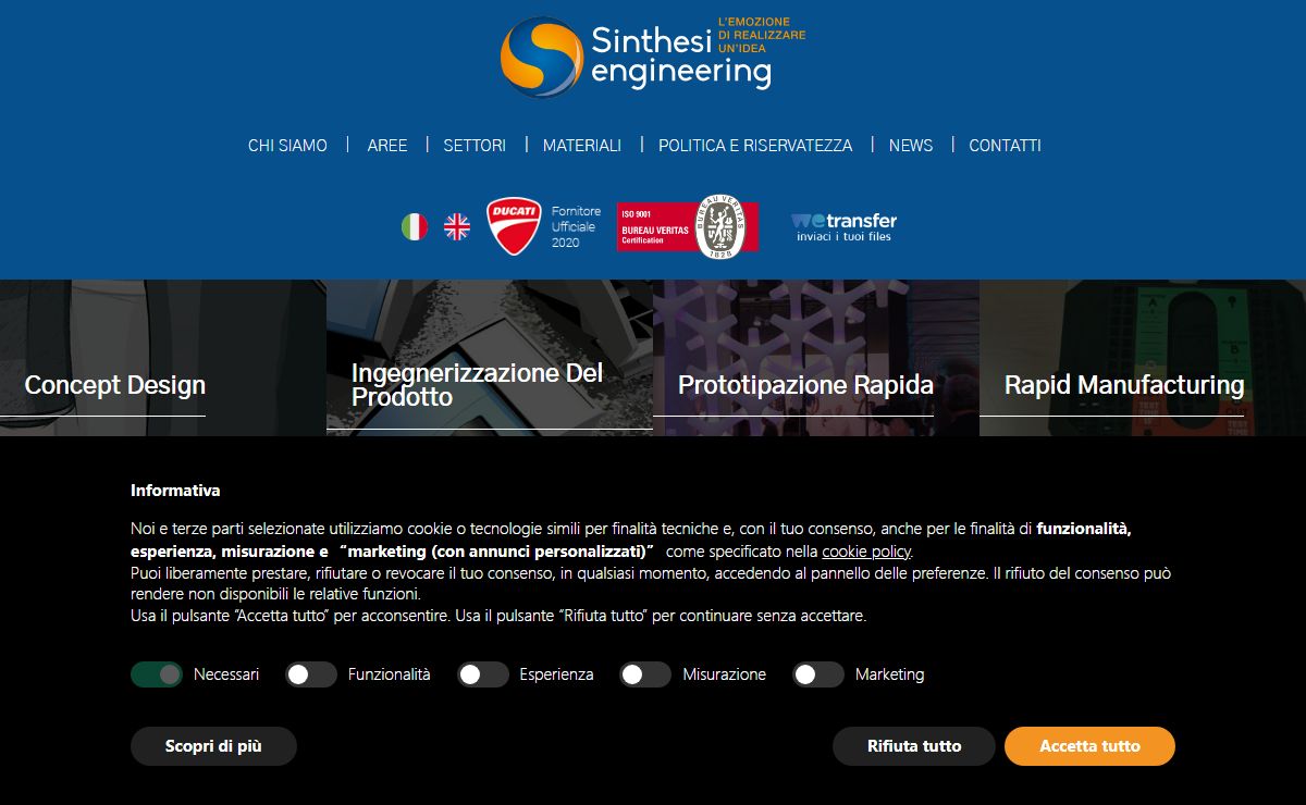 Sinthesi Engineering: Prototipazione Rapida 3D e Realizzazione Prototipi