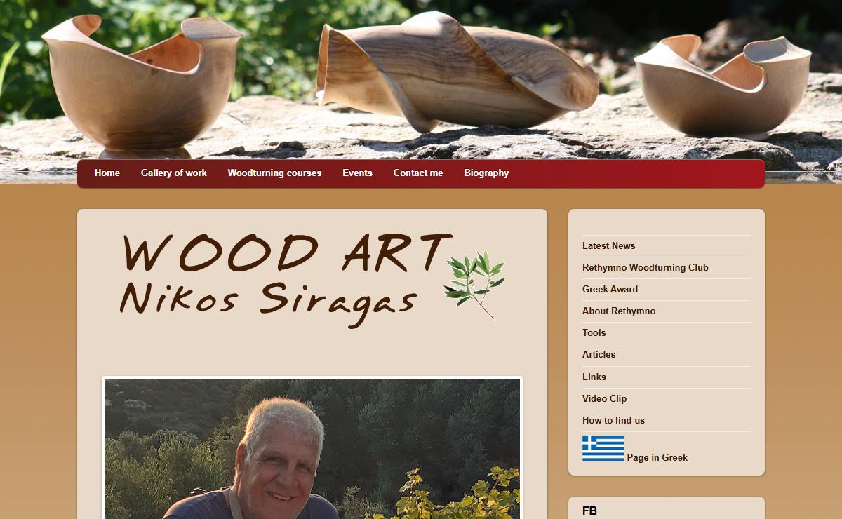 Nikos Siragas Wood Art Artistic Woodturner