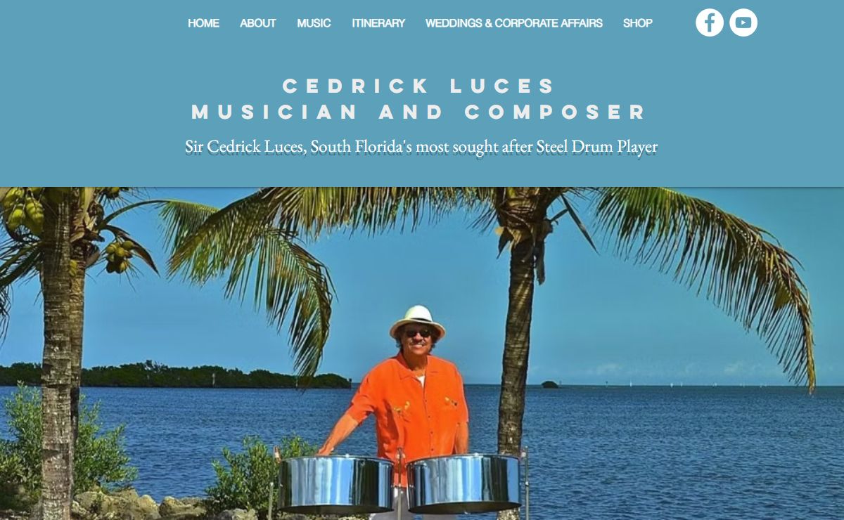 Cedrick Luces | South Florida & Florida Keys | Steel Drum Band