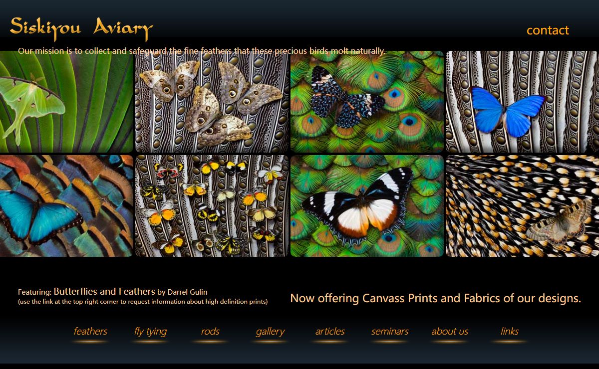 Siskiyou Aviary - Welcome