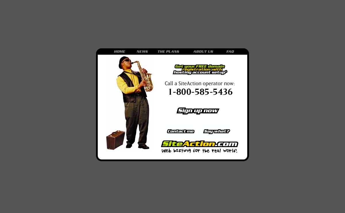 SiteAction™ Web hosting for the real world!