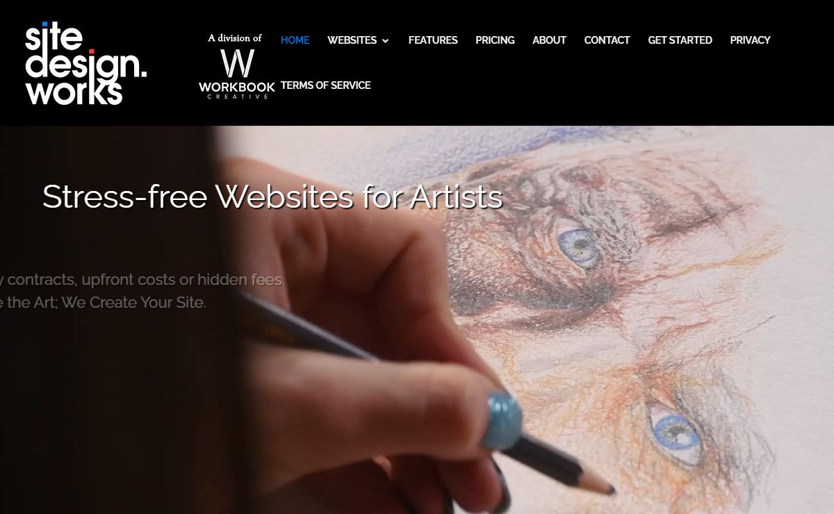 Portfolio websites for photographers and artists