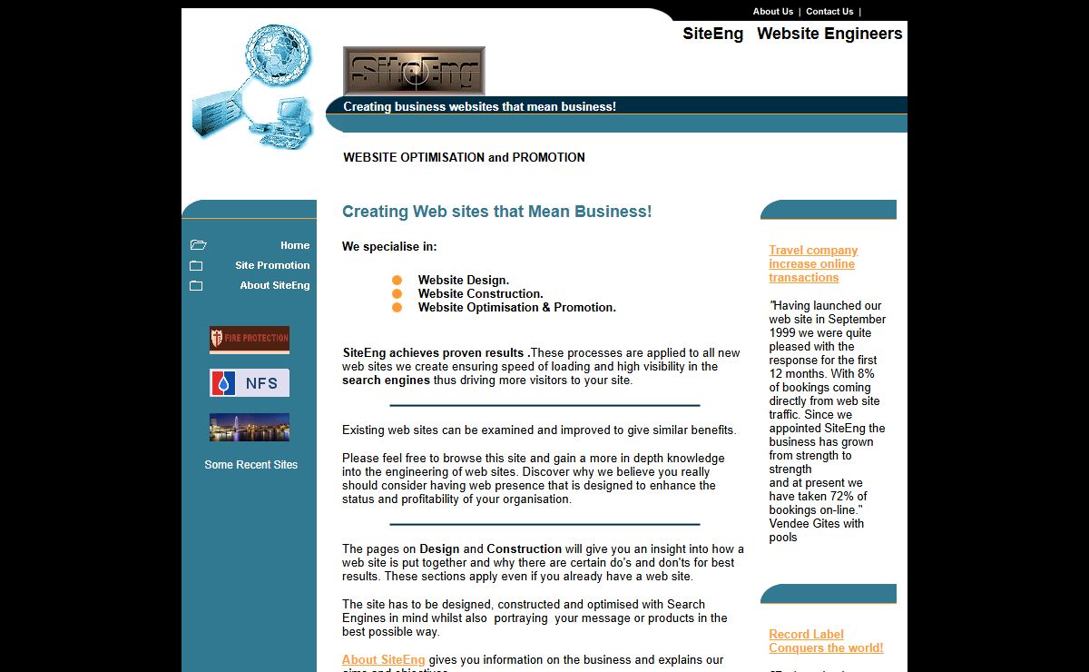 SiteEng Web Site Design Optimisation and Promotion