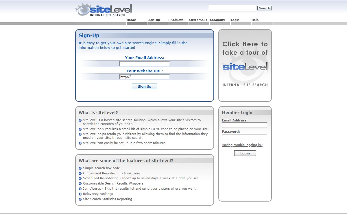 Site search - siteLevel