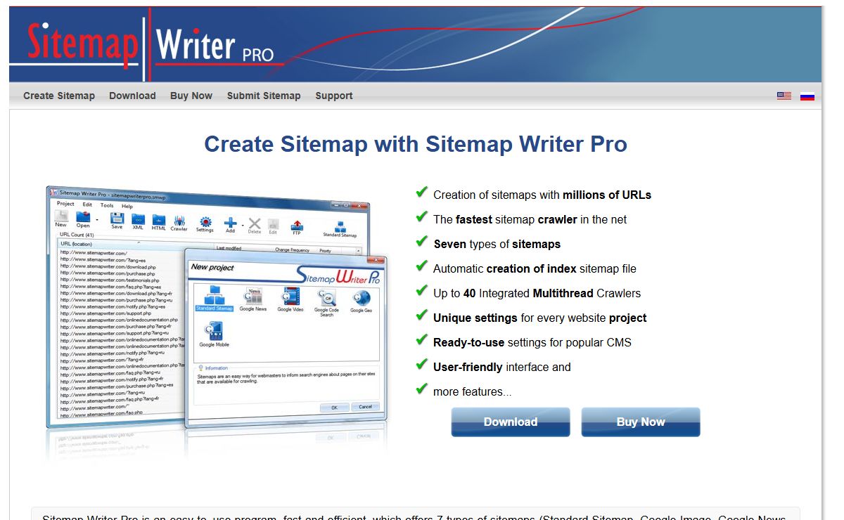 Create Google Sitemap with Sitemap Generator - Sitemap Writer Pro