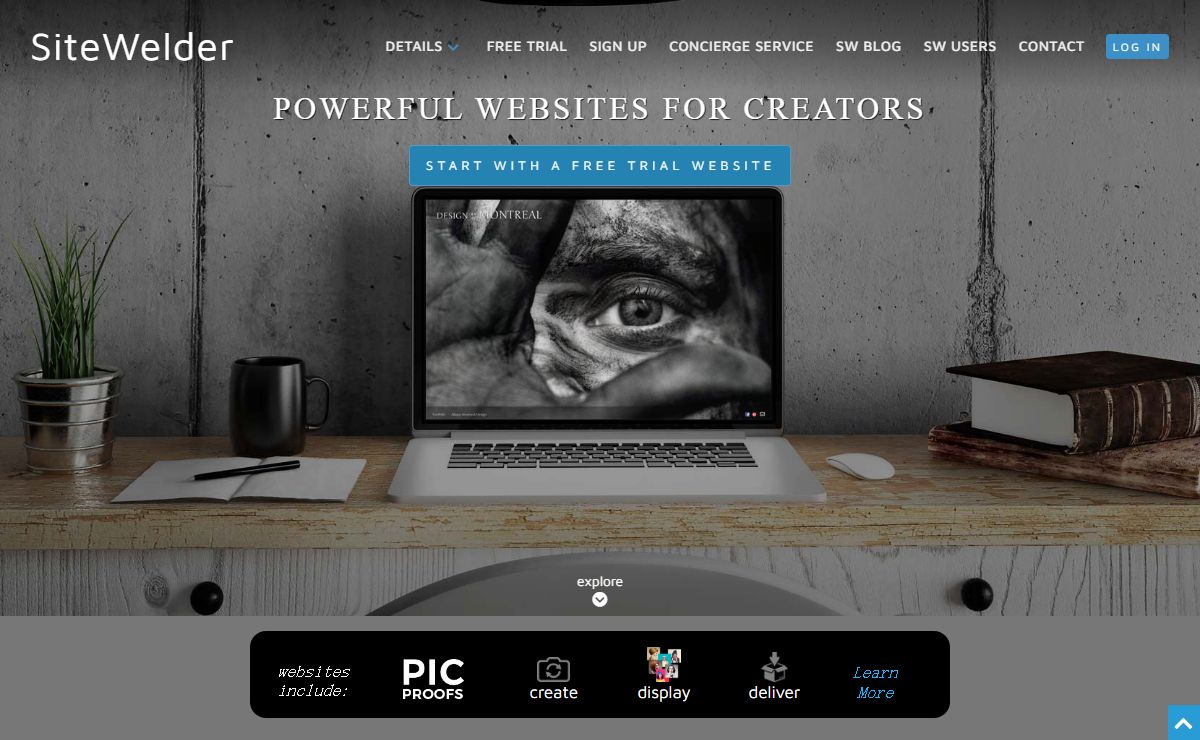 Creative Websites for Photographers and Artists and Cinematographers - Photography and Art Portfolio Web Sites by SiteWelder