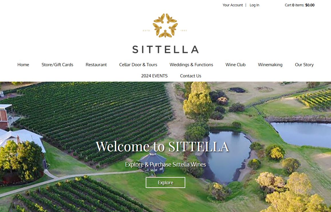 Sittella Winery - Homepage