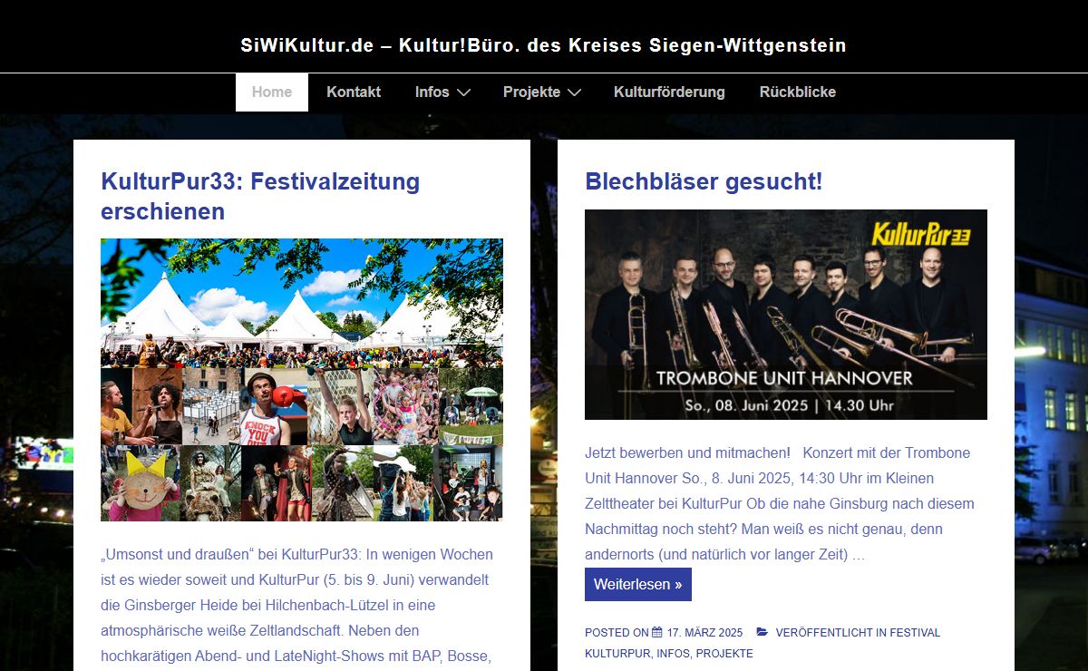 SiWiKultur.de – Kultur!Büro. des Kreises Siegen-Wittgenstein