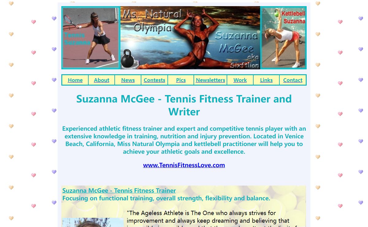 Suzanna McGee - Tennis Fitness Trainer, Writer and Tennis Player