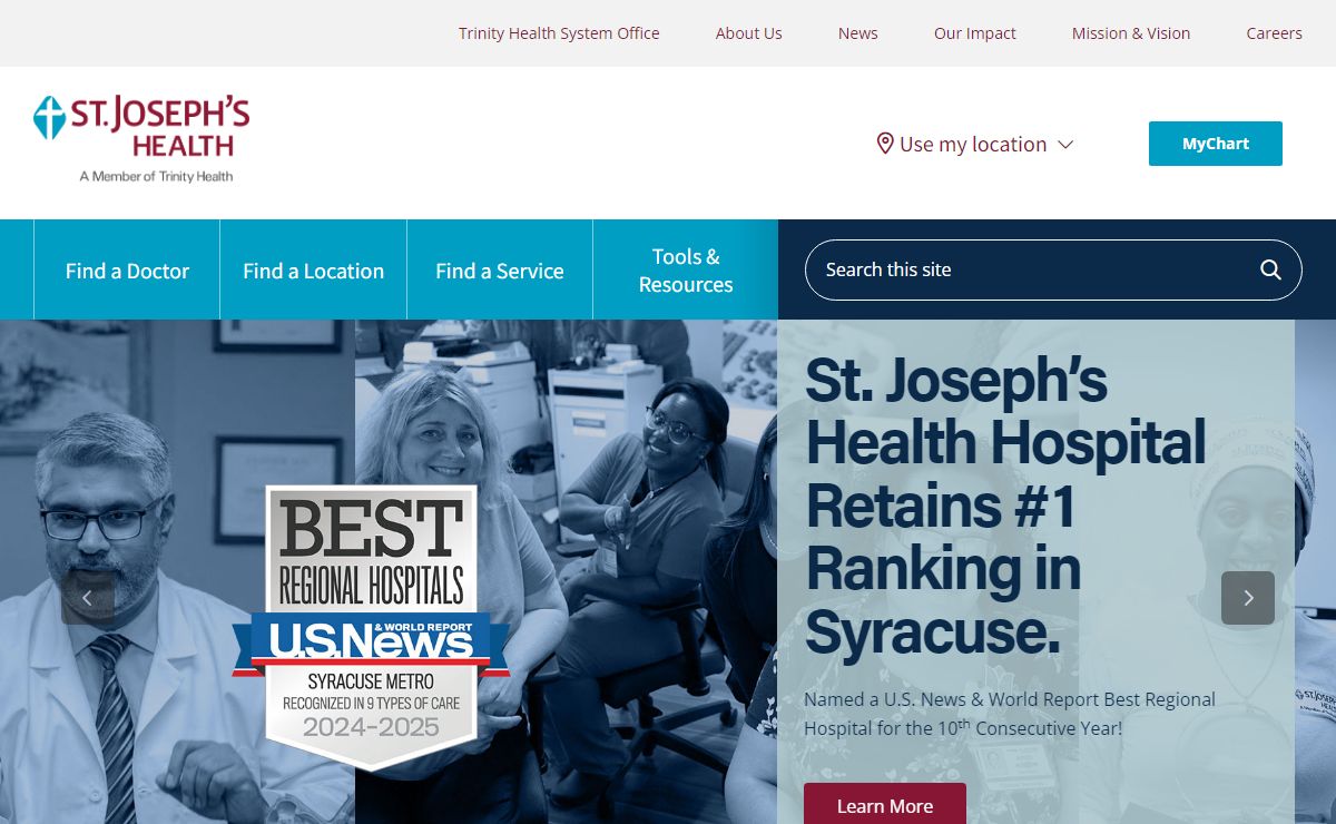 Home | St. Joseph's Health Syracuse, New York (NY) Hospitals