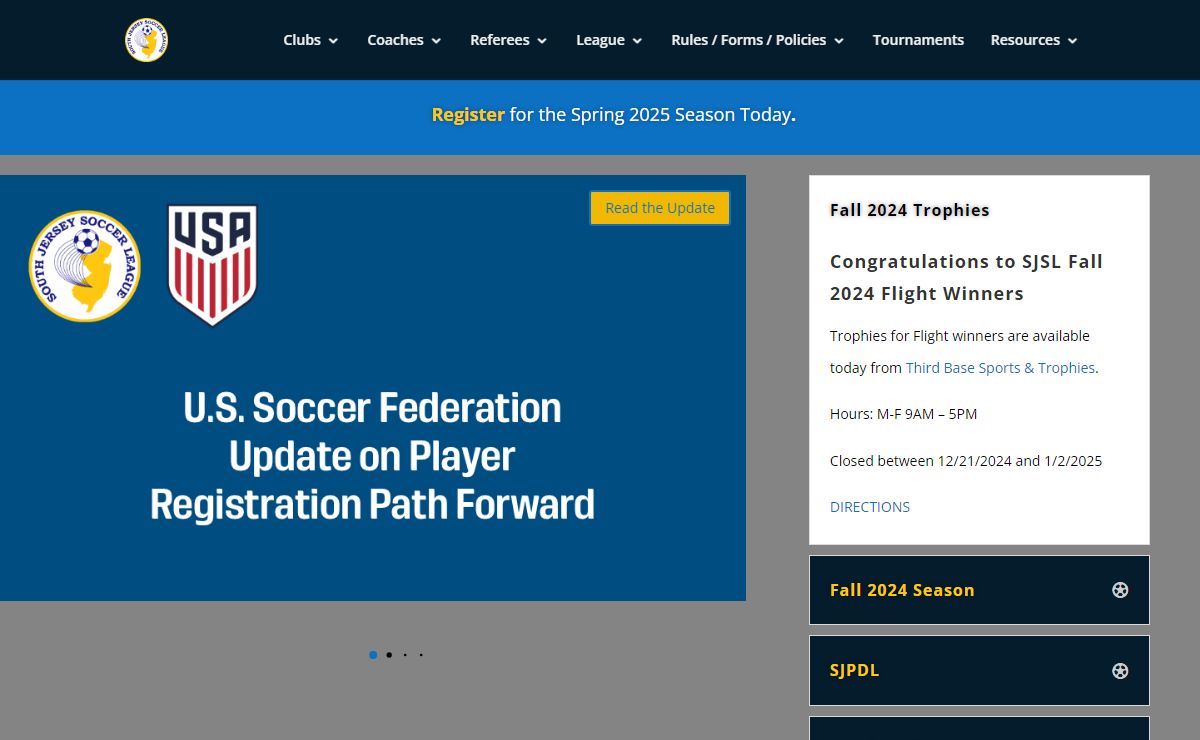 South Jersey Soccer League | South Jersey Soccer League