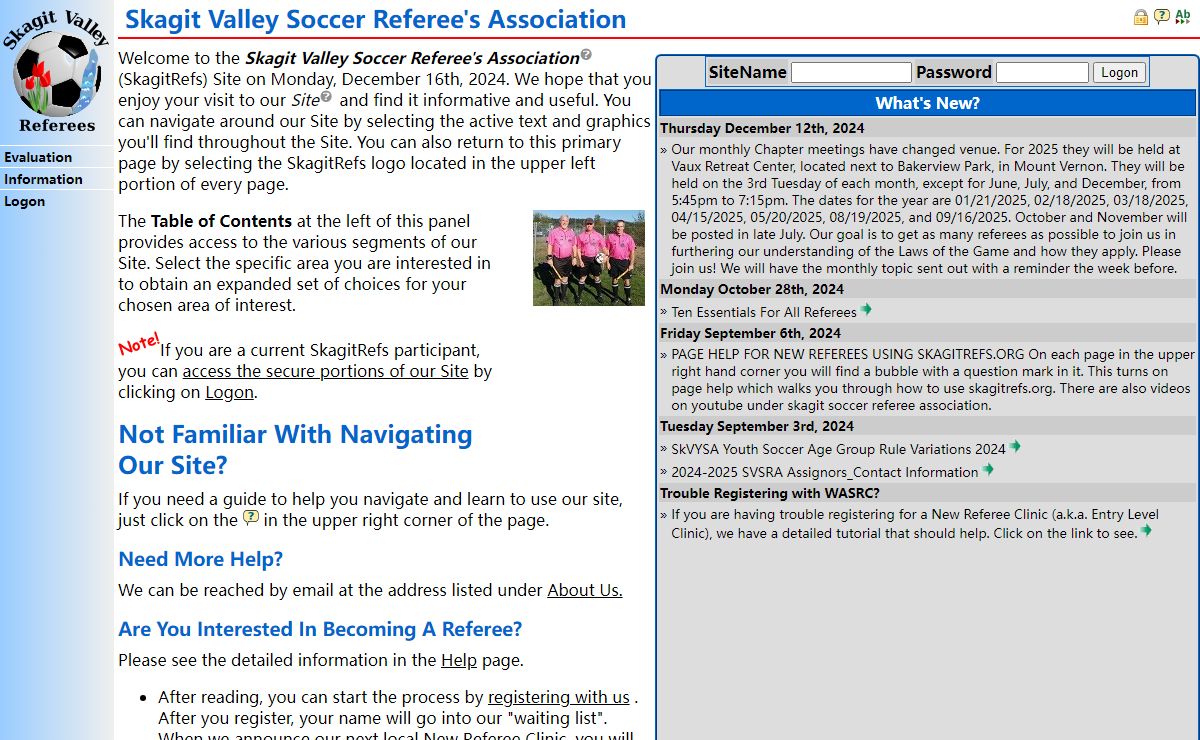 Skagit Valley Soccer Referee's Association