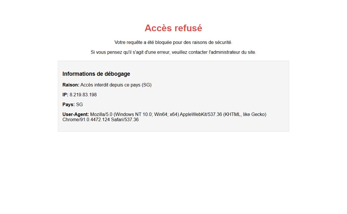 Accès refusé