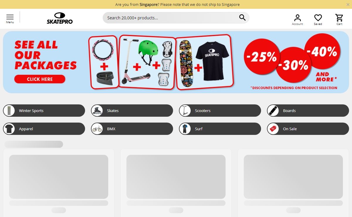 SkatePro - Find your new action sport equipment online here