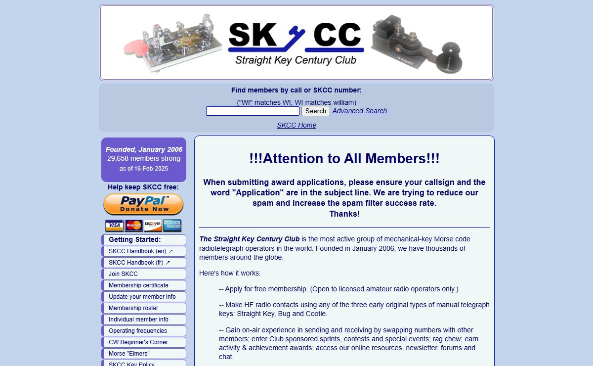 SKCC - Straight Key Century Club