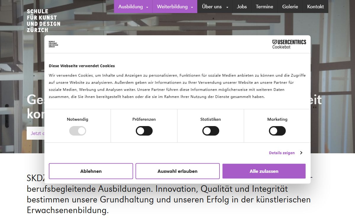 SKDZ Schule für Kunst und Design Zürich - SKDZ Schule für Kunst und Design Zürich