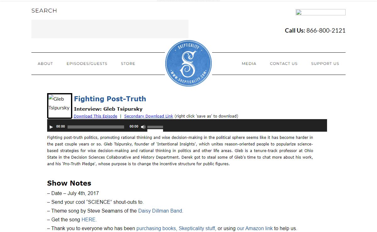 Skepticality - The Official Podcast of Skeptic Magazine