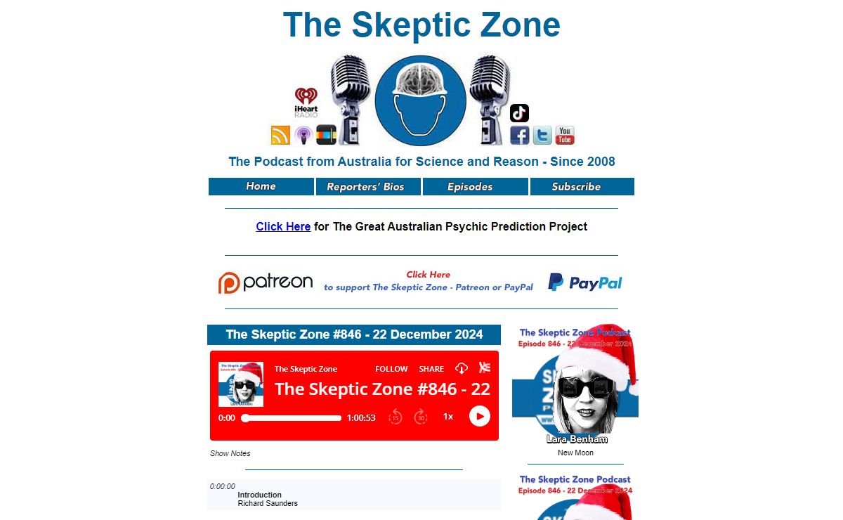 The Skeptic Zone Podcast