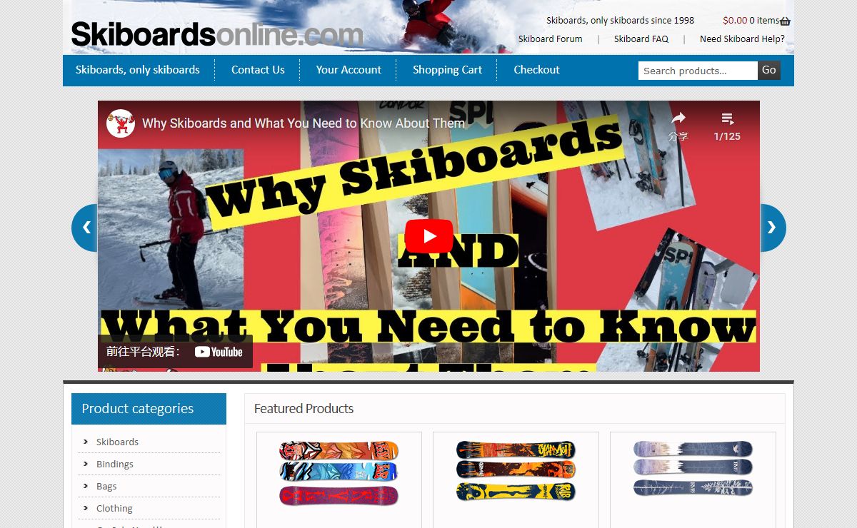 Skiboards for Sale Online. High Quality Skiboards and Bindings.