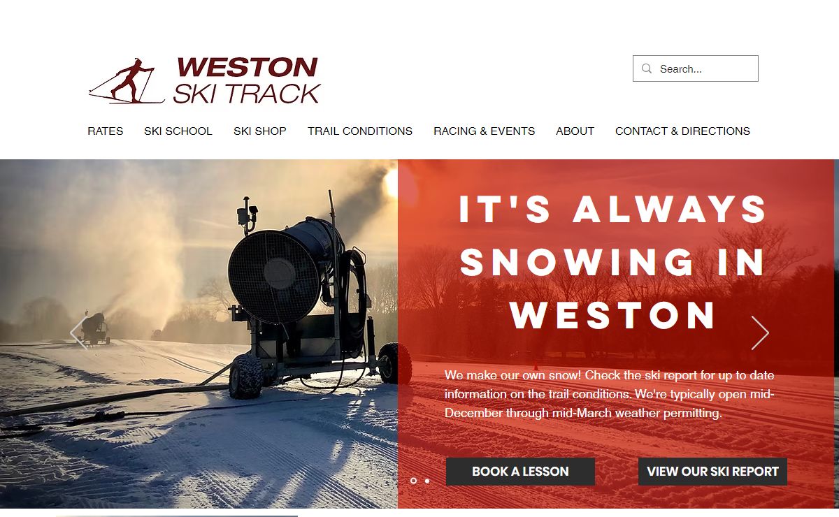 Cross Country Ski Lessons, Rentals & Snowmaking | Weston Ski Track