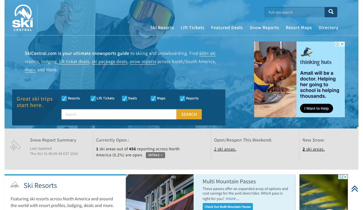 SkiCentral - Ski Resorts and Vacation Guide