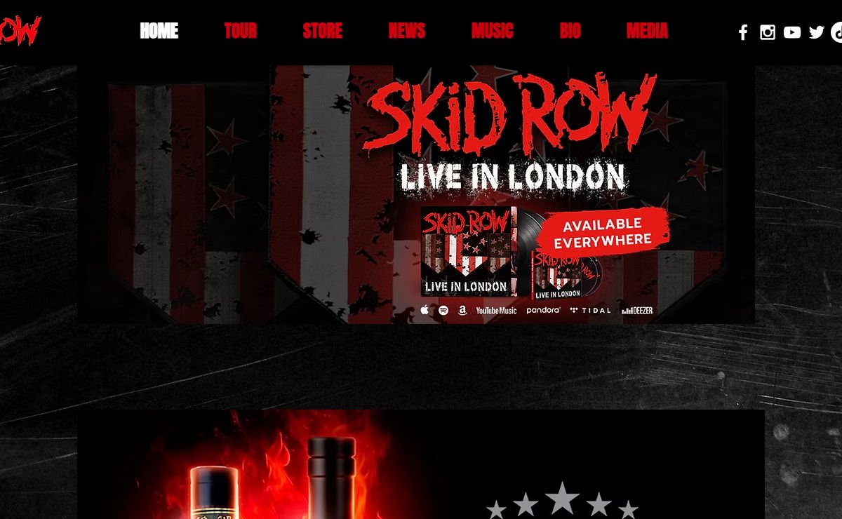 Official Skid Row® Site – Home All Things Skid Row band