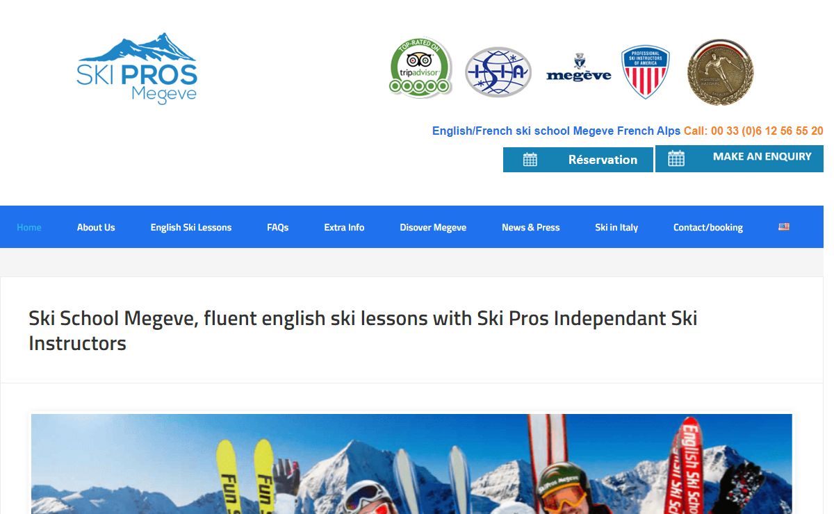 English ski school Megeve French Alps – English ski school Megeve in the French Alps with bi-lingual English-French ski instructors