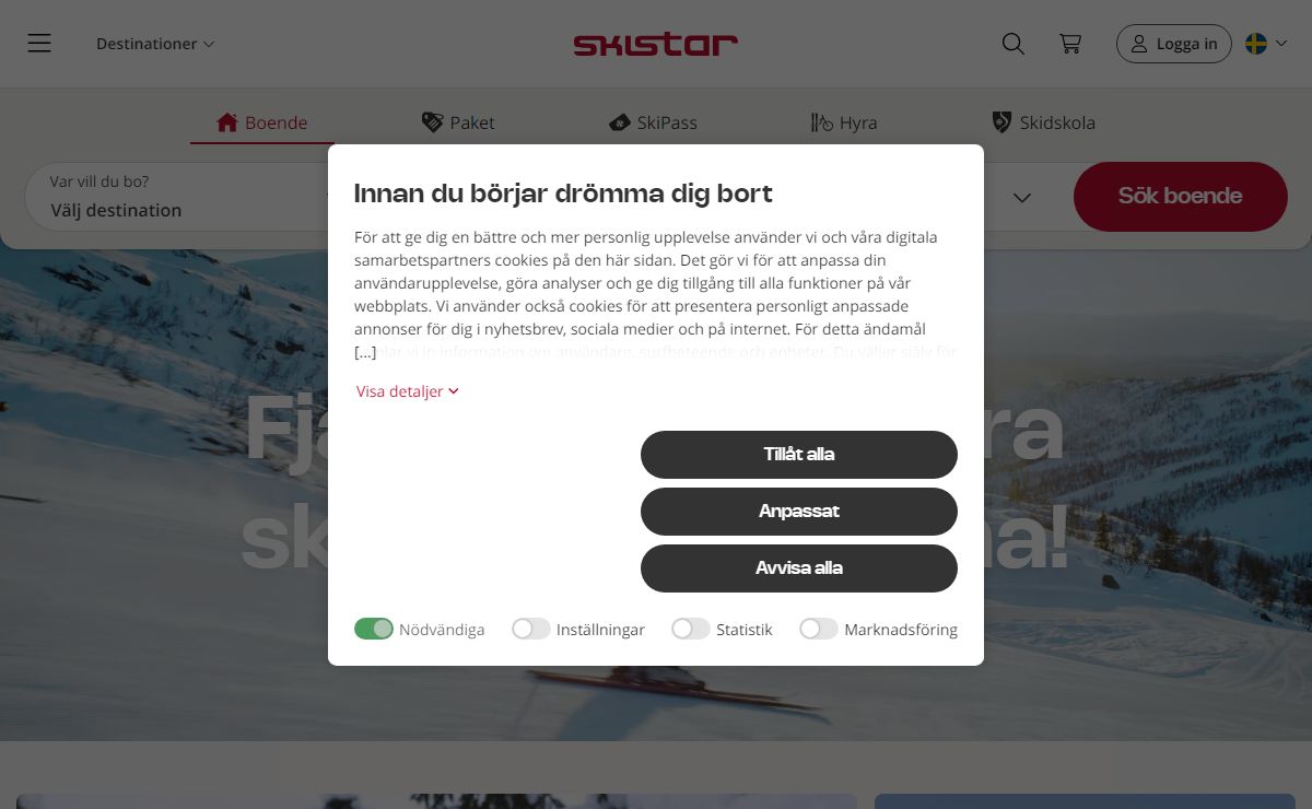 Boka skidresa i fjällen. Vi har skidresor i Sverige & Norge.