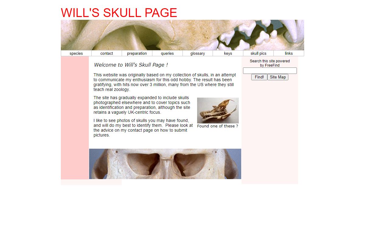 WILLS SKULL PAGE