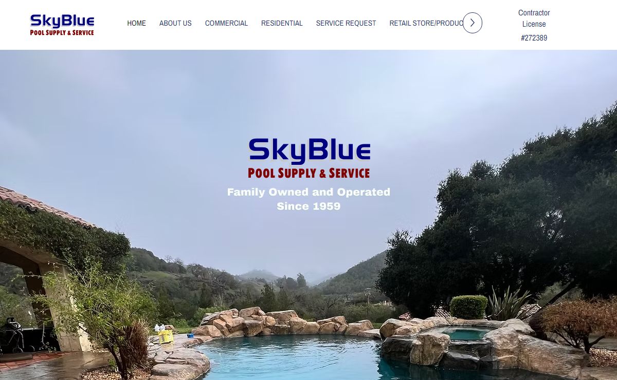 HOME | SkyBlue Pool Supply & Service, 805 University Ave Ste E, Los Gatos, CA,
