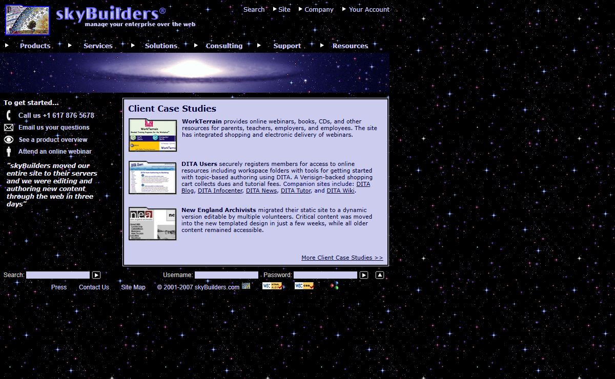 skyBuilders.com - Web Tools for Information Managers