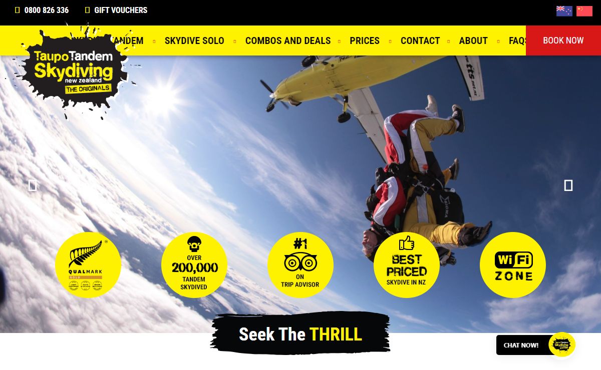 New Zealand’s Best Skydive Experience | Taupo Tandem Skydiving