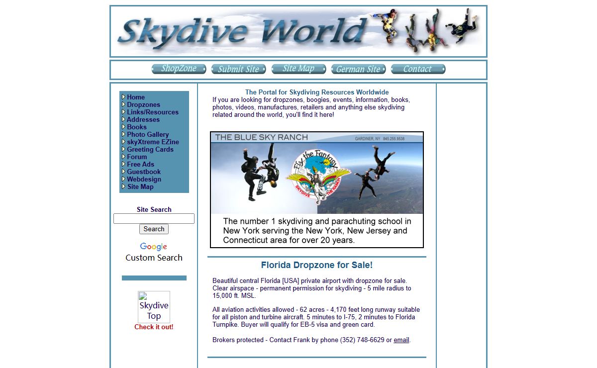 Skydive World - Skydiving Resources Worldwide