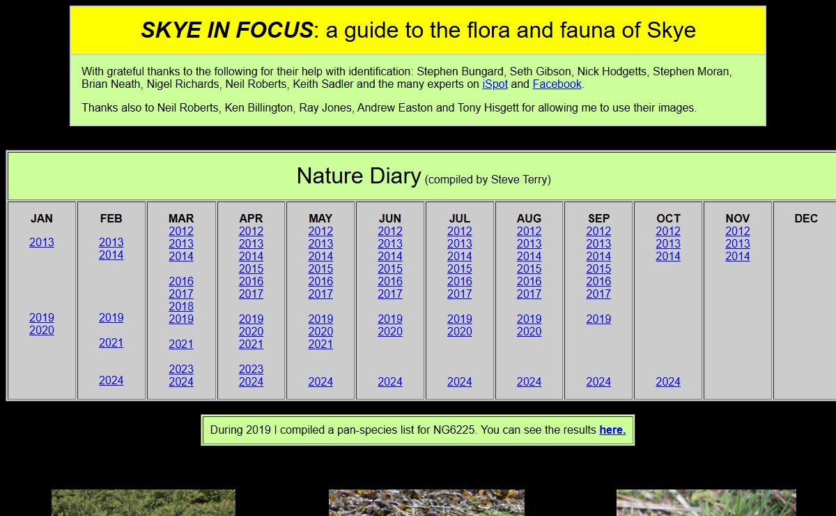 Flora and fauna of the Isle of Skye