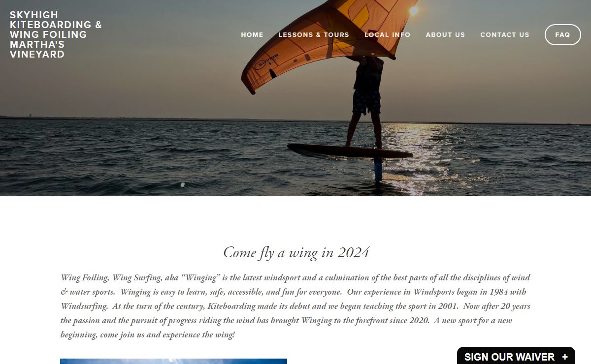 Skyhigh Kiteboarding - Martha's Vineyard