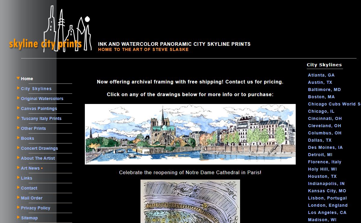 Skyline City Prints - Art By Steve Slaske