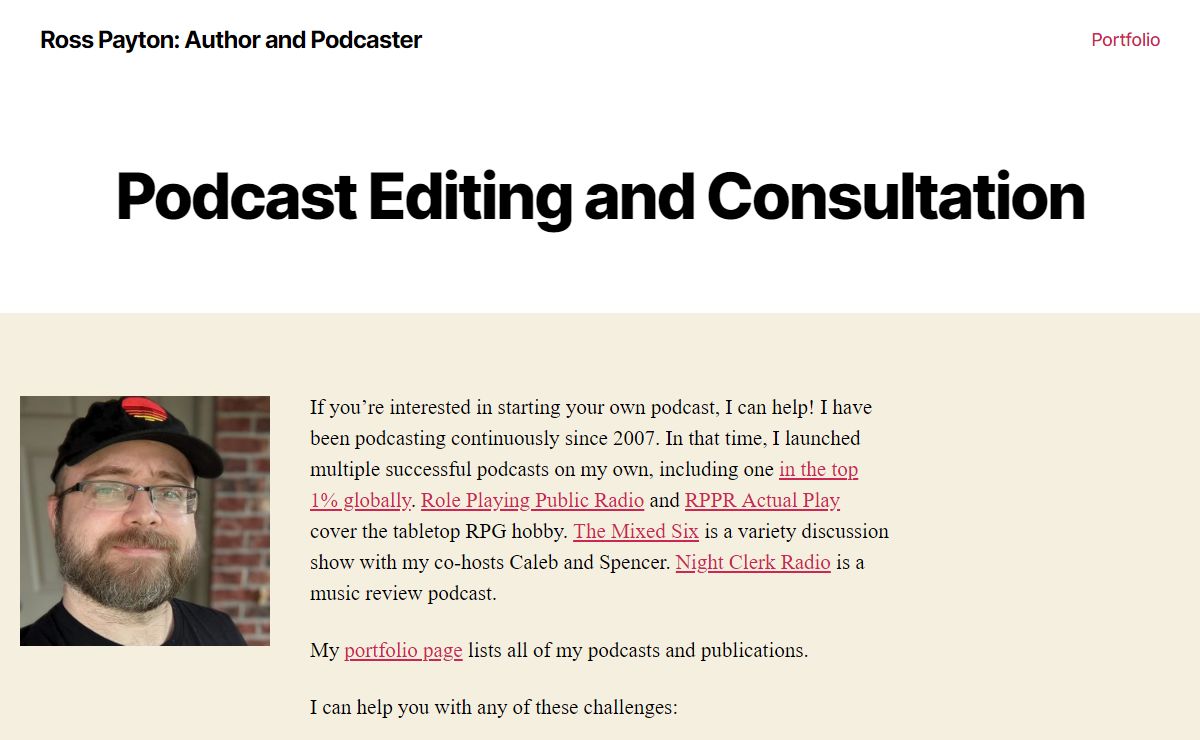Ross Payton: Author and Podcaster