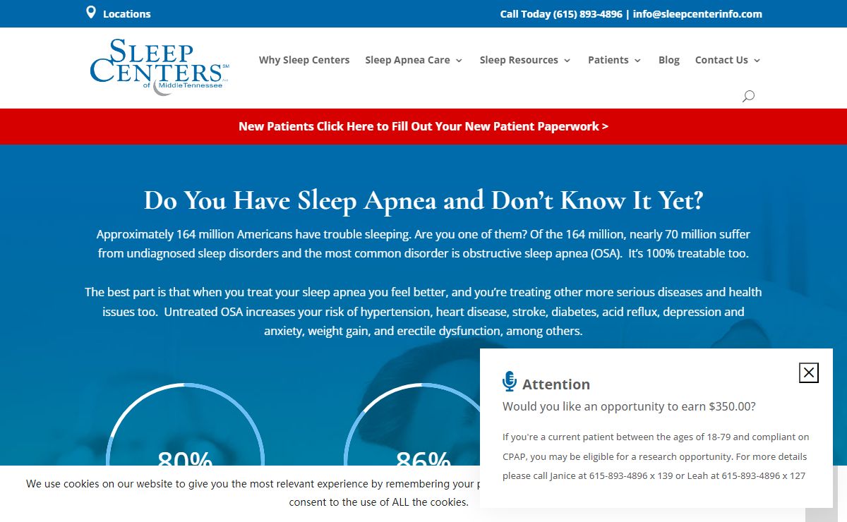 Sleep Centers of Middle Tennessee: Start Feeling Rested