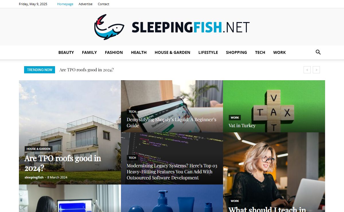 Homepage - SleepingFish.net