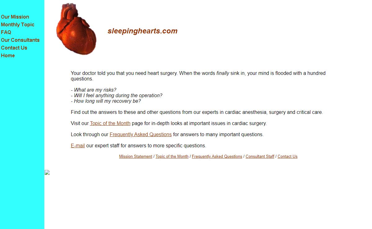 sleepinghearts.com