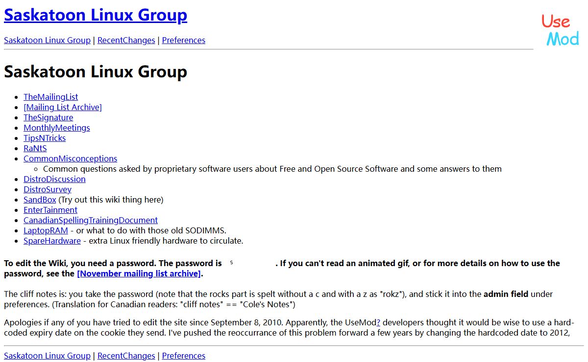 SLG Wiki: Saskatoon Linux Group