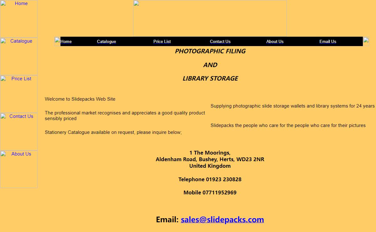 SlidePacks Home Page