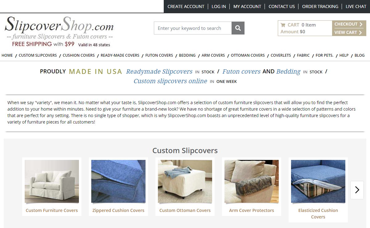 Custom & Ready-Made Furniture Slipcovers | Cushion Covers