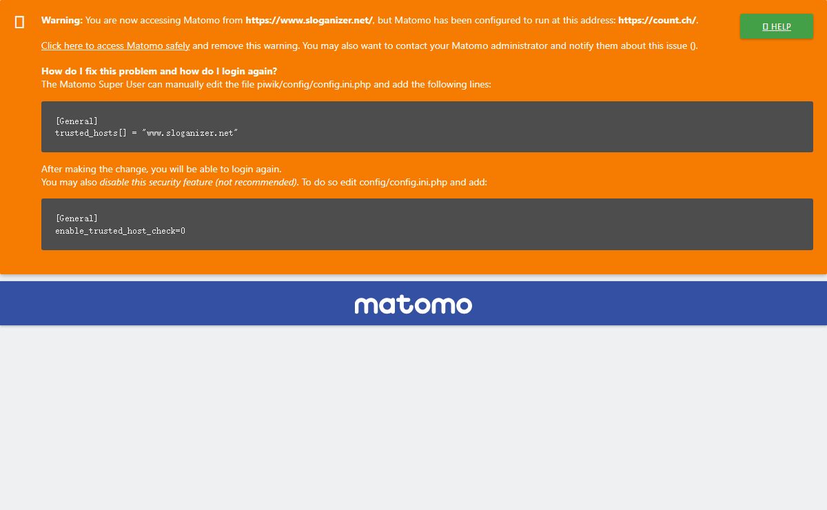 Sign in - Matomo