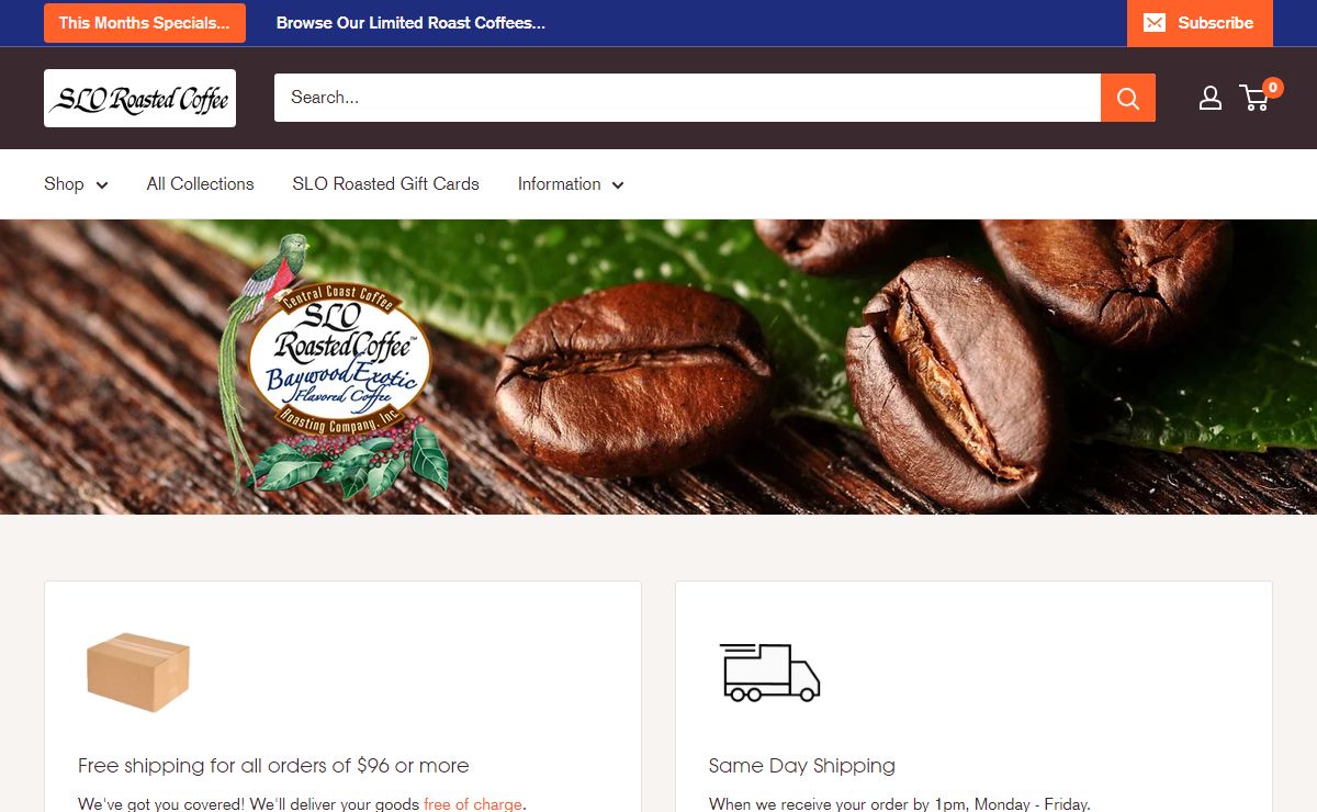 SLO Roasted Coffee - Don't Just Drink Coffee, Enjoy It!