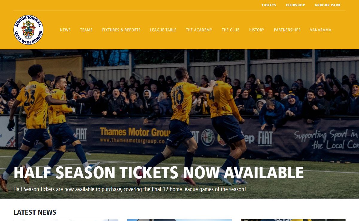 SloughTownFC.net | The Official website of Slough Town FC - latest news, photos and videos