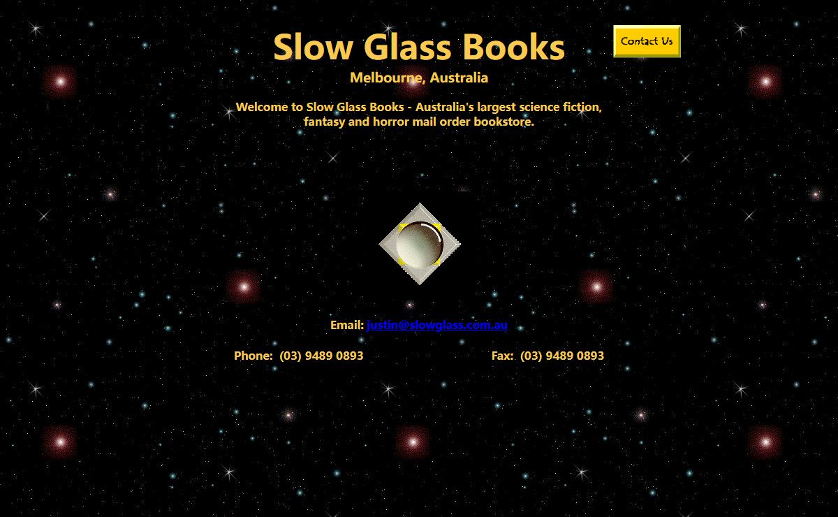 Slow Glass Books - Science Fiction, Fantasy and Horror Specialist Bookshop
