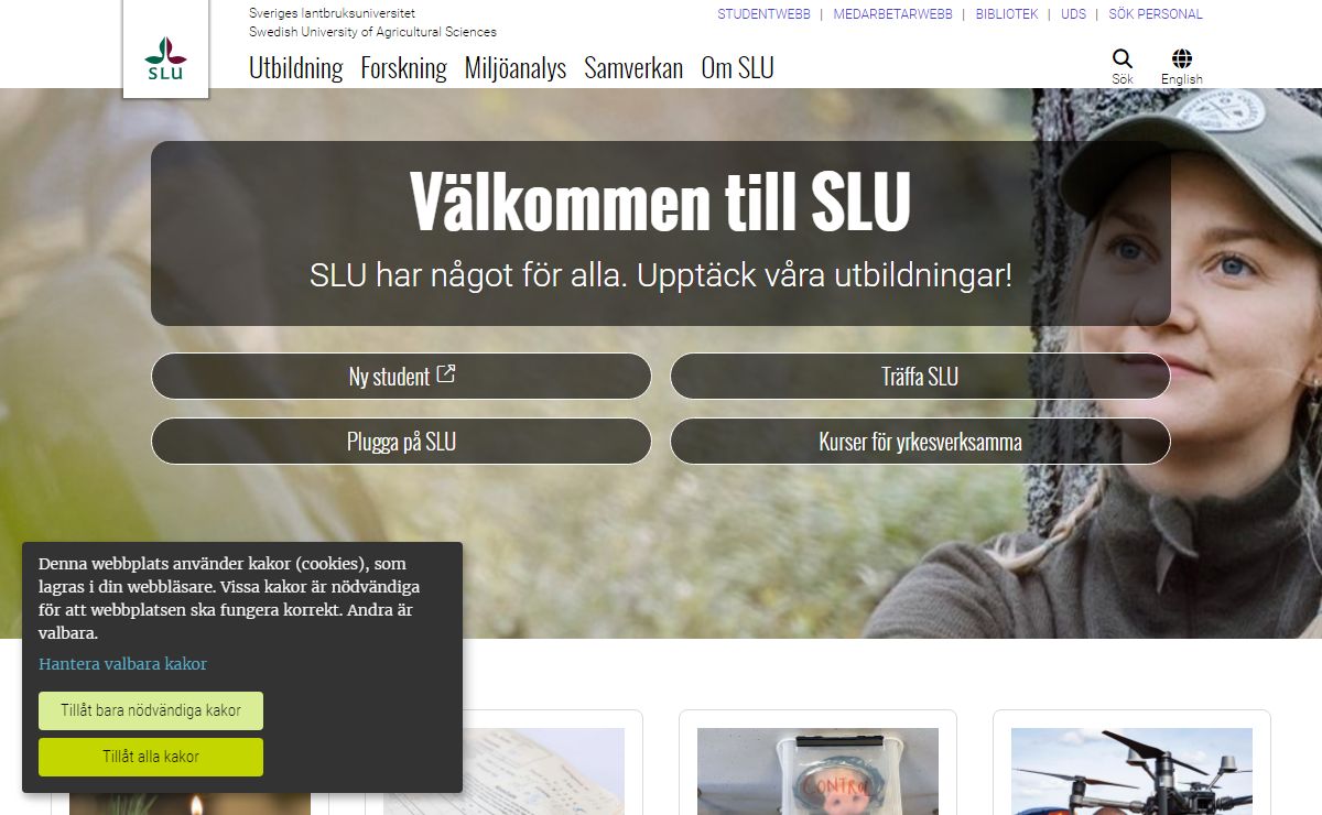 Välkommen till SLU | Externwebben